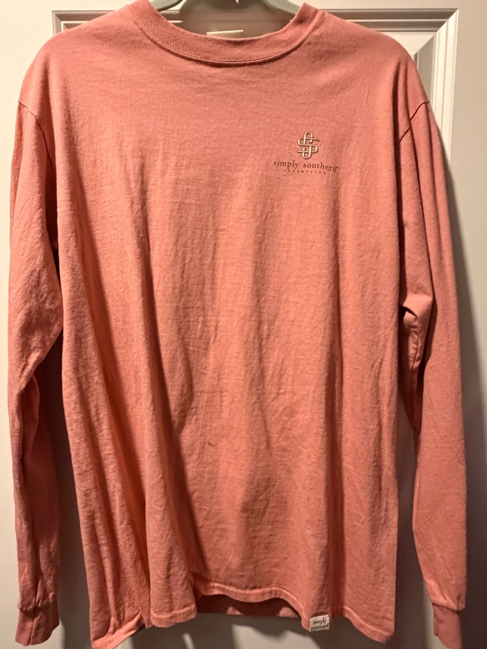 Simply Southern Woman’s Long-Sleeve Shirt - Coral Pink